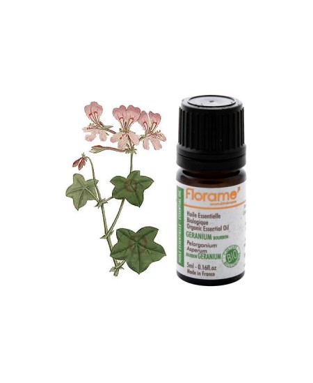 Florame - Huile essentielle bio Géranium Bourbon - 5 ml Florame - Huile essentielle bio Géranium Bourbon - 5 ml