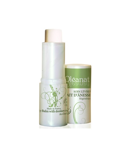 Oleanat - Baume à lèvres au lait d'ânesse régénérant - 5 gr Oleanat - Baume à lèvres au lait d'ânesse régénérant - 5 gr