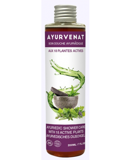 Oleanat - Soin douche Ayurvenat aux 18 plantes 200ml Gel douche ayurvédique Espritphyto
