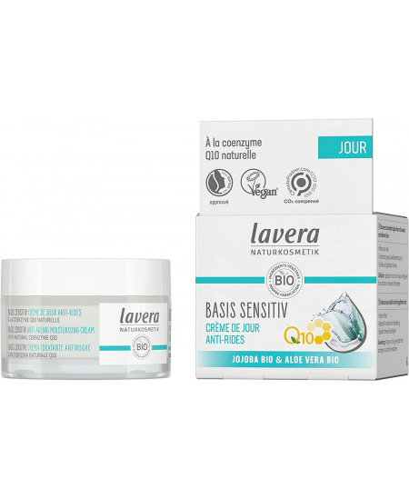 Lavera - Crème de Jour anti rides à la Coenzyme Q10 Basis Sensitiv - 50 ml Lavera - Crème de Jour anti rides à la Coenzyme Q10 Basis Sensitiv - 50 ml