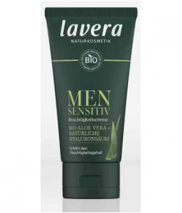Lavera - Crème hydratante Men Sensitiv Ginkgo et Bambou - 30 ml