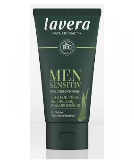 Lavera - Crème hydratante Men Sensitiv Ginkgo et Bambou - 30 ml
