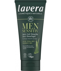 Lavera - Gel douche 3 en 1 Men Sensitiv - 200 ml