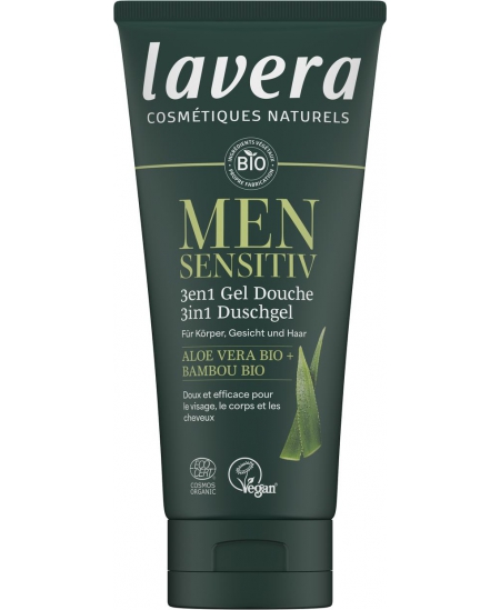 Lavera - Gel douche 3 en 1 Men Sensitiv - 200 ml Lavera - Gel douche 3 en 1 Men Sensitiv - 200 ml
