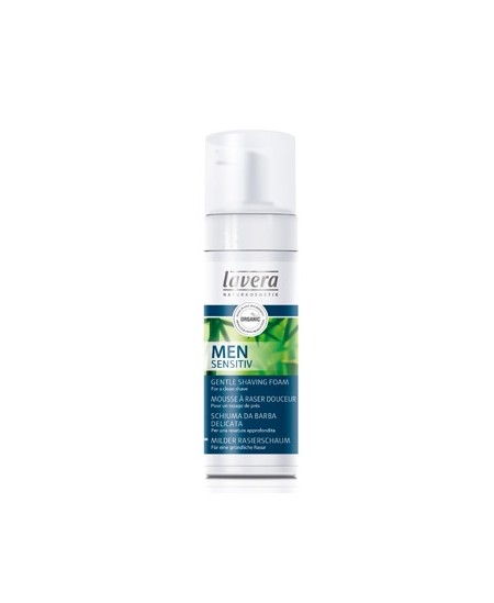 Lavera - Mousse de rasage peaux sensibles Men Sensitiv Aloe et Bambou - 150 ml
