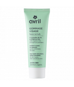 Gommage visage bio - 50 ml - Avril poudres de riz et de noyau d'abricot exfoliantes douces Espritphyto