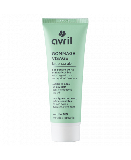 Gommage visage bio - 50 ml - Avril poudres de riz et de noyau d'abricot exfoliantes douces Espritphyto