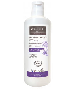 Cattier Mousse nettoyante Nuage Céleste sans savon 150ml nettoyant visage Espritphyto