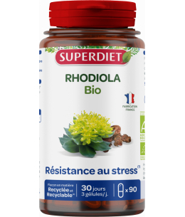 Rhodiola rosea bio - 90 gélules - Super Diet anti stress rhodiole bio Espritphyto