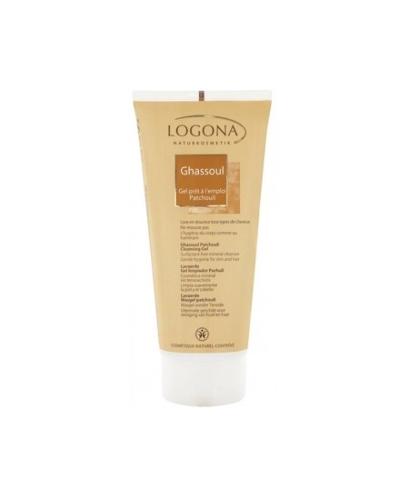 Ghassoul Gel prêt à l'emploi patchouli - 200 ml - Logona gel capillaire corporel Espritphyto