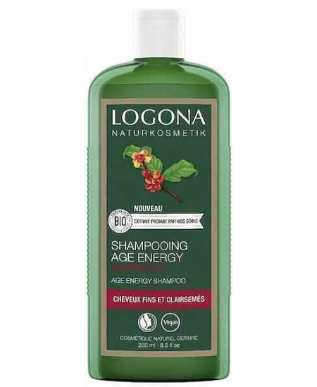 Logona Shampooing Age Energy caféine bio 250 ml bardane ginkgo pour cheveux fins et clairsemés Espritphyto Logona Shampooing Age Energy caféine bio 250 ml bardane ginkgo pour cheveux fins et clairsemés Espritphyto