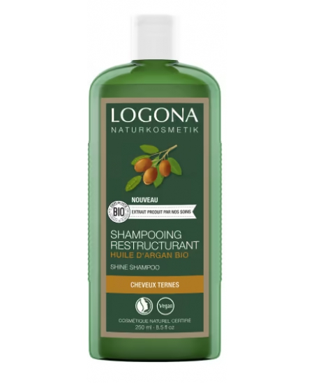 Logona - Shampooing brillance et réparation argan 250 ml