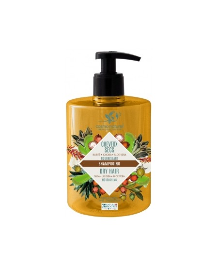 Cosmo Naturel - Shampoing cheveux secs Karité Jojoba Aloé Véra - 500 ml Cosmo Naturel - Shampoing cheveux secs Karité Jojoba Aloé Véra - 500 ml