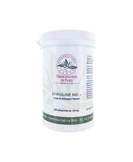 Spiruline + Bio - 500 comprimés - Herboristerie de Paris énergie vitalité Espritphyto Spiruline + Bio - 500 comprimés - Herboristerie de Paris énergie vitalité Espritphyto