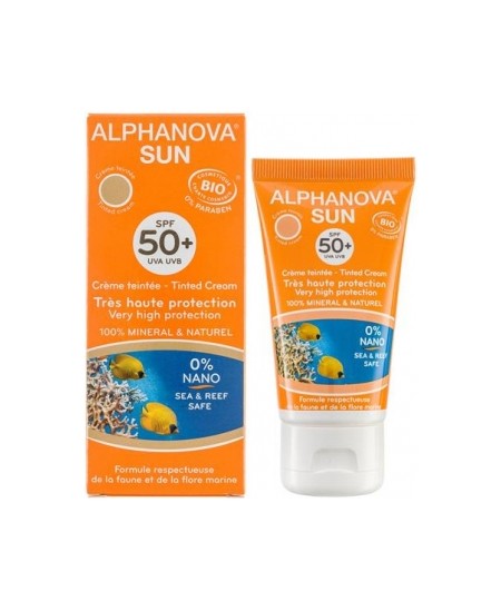 Alphanova - Crème fluide Teintée solaire très haute protection SPF 50+ - 50 gr Alphanova - Crème fluide Teintée solaire très haute protection SPF 50+ - 50 gr