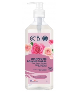 C'bio - Shampooing douche Rose d'Antan - 1 L