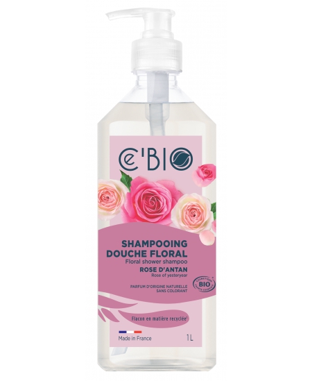 C'bio - Shampooing douche Rose d'Antan - 1 L