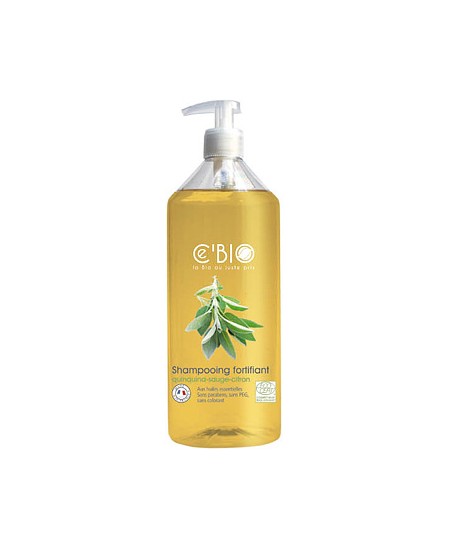 C'bio - Shampooing fortifiant Quinquina Sauge Citron - 500 ml