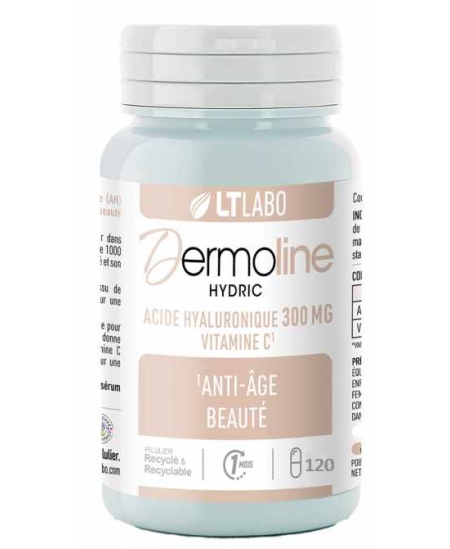 Lt Labo - Dermoline Hydric surconcentré 120 gélules Acide Hyaluronique