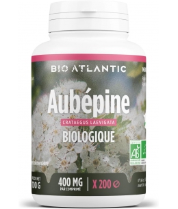 Aubépine bio 400mg 200 comprimés GPH Diffusion Bio Atlantic relaxation coeur Espritphyto