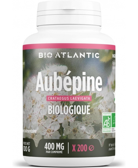 Aubépine bio 400mg 200 comprimés GPH Diffusion Bio Atlantic relaxation coeur Espritphyto Aubépine bio 400mg 200 comprimés GPH Diffusion Bio Atlantic relaxation coeur Espritphyto