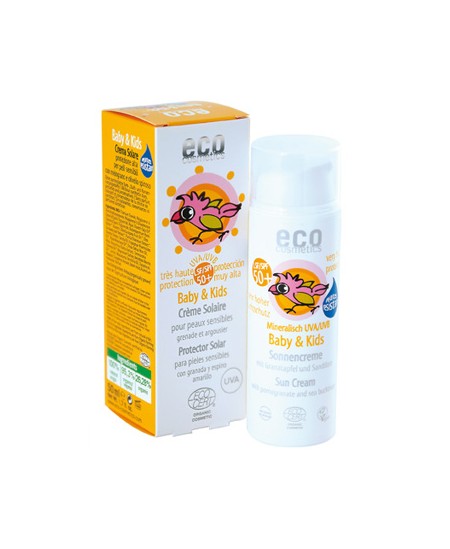 Eco Cosmetics - Crème solaire LSF/SPF50+ Baby & Kids - 50 ml Eco Cosmetics - Crème solaire LSF/SPF50+ Baby & Kids - 50 ml