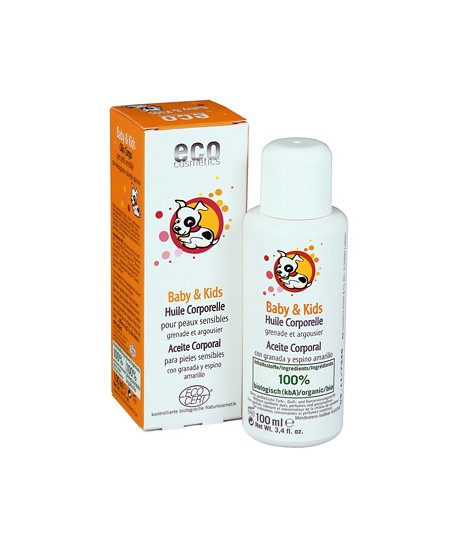 Eco Cosmetics - Huile corporelle bébé enfant Argousier et Grenade - 100 ml Eco Cosmetics - Huile corporelle bébé enfant Argousier et Grenade - 100 ml
