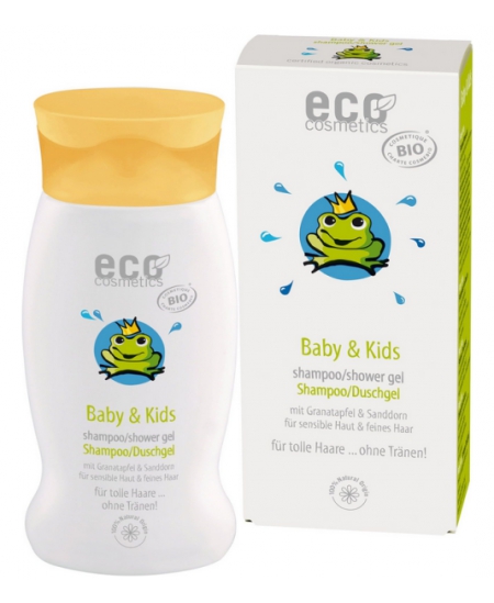 Eco Cosmetics - Shampoing gel douche enfant Argousier et Grenade - 200 ml Eco Cosmetics - Shampoing gel douche enfant Argousier et Grenade - 200 ml
