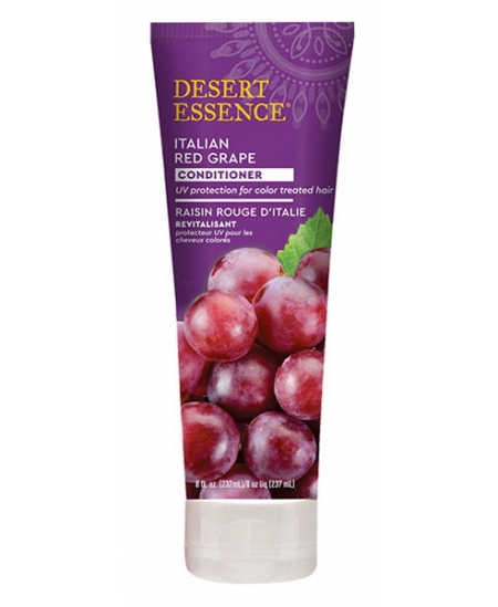 Desert Essence - Après shampooing cheveux colorés au raisin rouge - 237 ml Desert Essence - Après shampooing cheveux colorés au raisin rouge - 237 ml