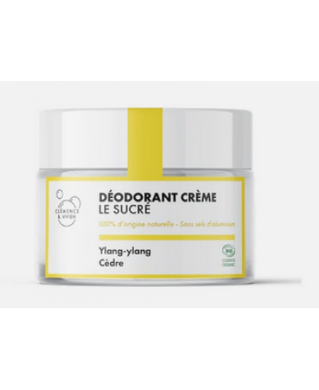 Clemence & Vivien - Baume déodorant Le Sucré Ylang Ylang et Cèdre- 50 gr