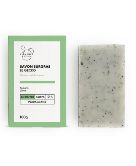 Clemence & Vivien - Savon à froid Le Gecko Exfoliant - 100 gr Clemence & Vivien - Savon à froid Le Gecko Exfoliant - 100 gr