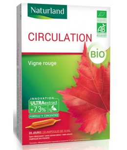 Extrait Fluide Bio - Vigne Rouge bio - Naturland 20 ampoules de 10ml Espritphyto
