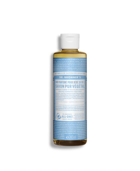 Dr Bronners - Savon liquide Non parfumé - 240 ml Dr Bronners - Savon liquide Non parfumé - 240 ml