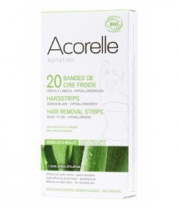 Acorelle - Bande de cire froide Aisselles et Maillot - 20 bandes