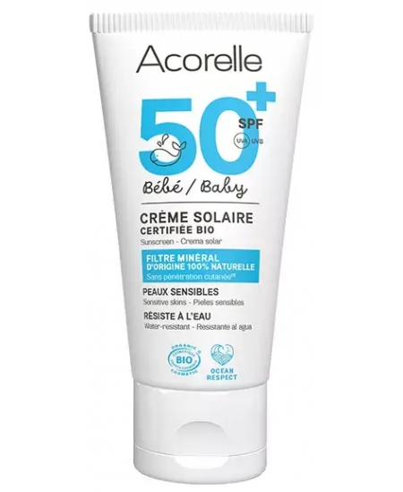 Acorelle - Crème Solaire Bébé SPF 50+ - 50 ml