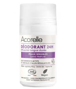 Acorelle - Déodorant roll-On 24h peaux sensibles sans parfum 50ml