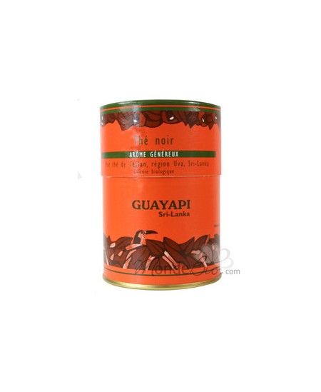 Guayapi - Thé noir, pur thé de Ceylan Arôme Généreux - boite 100 gr Guayapi - Thé noir, pur thé de Ceylan Arôme Généreux - boite 100 gr