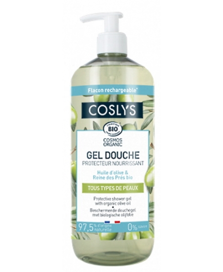 Coslys - Gel douche protecteur à l'huile d'olive bio - 1 L