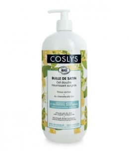 Coslys - Gel douche surgras peau sèche à l'extrait de Chèvrefeuille - 1 L