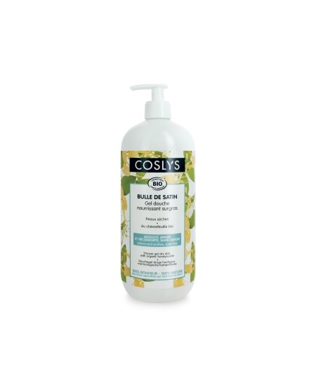 Coslys - Gel douche surgras peau sèche à l'extrait de Chèvrefeuille - 1 L