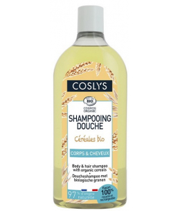 Coslys - Shampoing douche aux céréales tonique et vitaminé - 750 ml