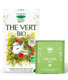 Thé vert bio - 20 sachets - Romon Nature digestion vitalité anti stress Espritphyto