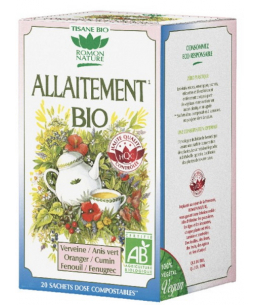 Tisane Allaitement - 20 sachets de 32g - Romon Nature aide la jeune maman Espritphyto