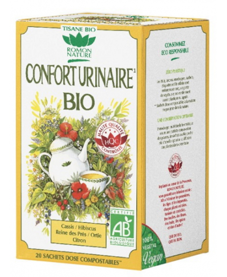 Tisane Confort Urinaire bio - 20 sachets de 32 gr - Romon Nature contre l'inconfort urinaire Espritphyto Tisane Confort Urinaire bio - 20 sachets de 32 gr - Romon Nature contre l'inconfort urinaire Espritphyto