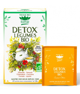 Romon Nature - Tisane Detox bio aux Légumes - 20 sachets de 32 gr