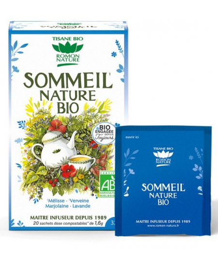 Romon Nature - Tisane Sommeil Nature - 20 sachets Romon Nature - Tisane Sommeil Nature - 20 sachets