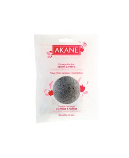 Akane - Eponge Konjac noire Akane - Eponge Konjac noire