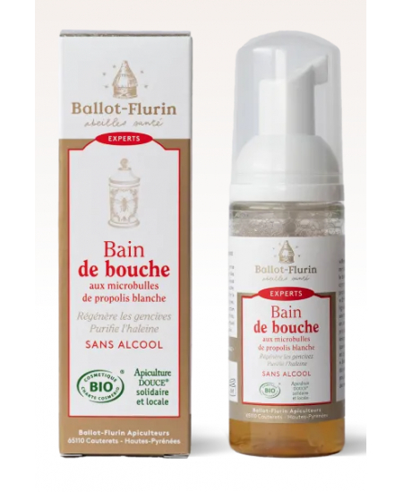 Bain de bouche Aux microbulles de Propolis - 50 ml - Ballot Flurin hygiène bucco dentaire Espritphyto Bain de bouche Aux microbulles de Propolis - 50 ml - Ballot Flurin hygiène bucco dentaire Espritphyto