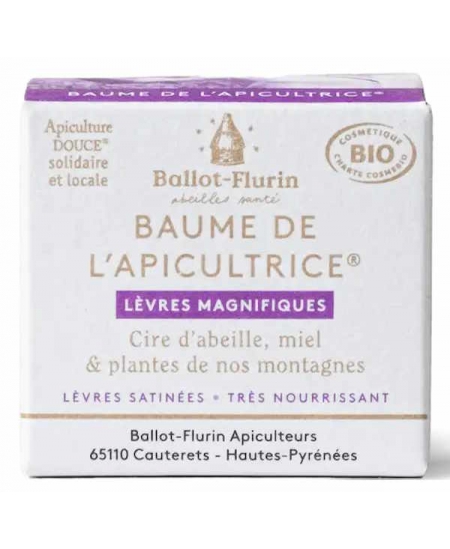 Baume de l'Apicultrice Lèvres Magnifiques 15 ml Ballot Flurin baume à lèvres bio Espritphyto Baume de l'Apicultrice Lèvres Magnifiques 15 ml Ballot Flurin baume à lèvres bio Espritphyto