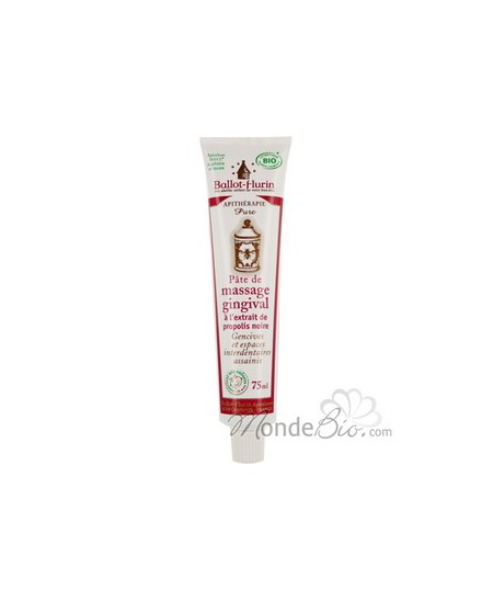 Ballot Flurin - Pâte de Massage Gingival à l'extrait de propolis noire - 75 ml